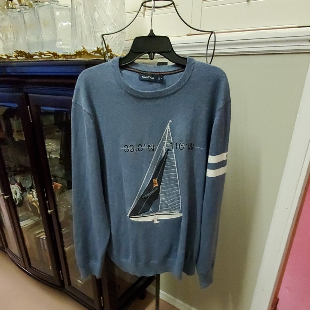 MENS NAUTICA LONG SLEEVED SWEATER